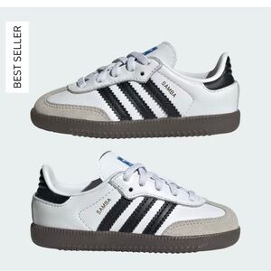 Adidas Samba White and Black Shoes